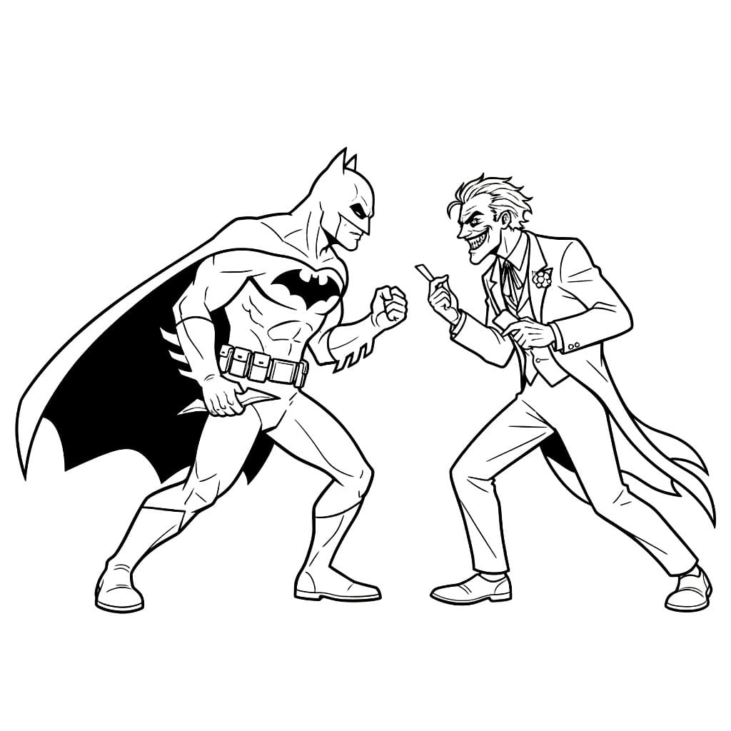 Joker vs. Batman fargelegging