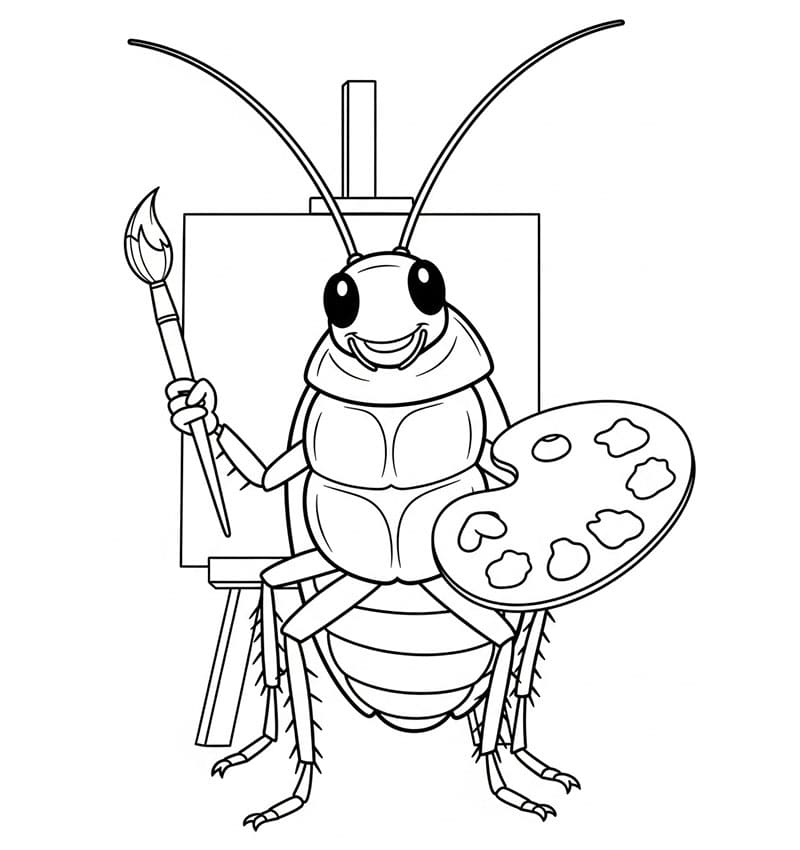 Kakerlakkmaler fargelegging