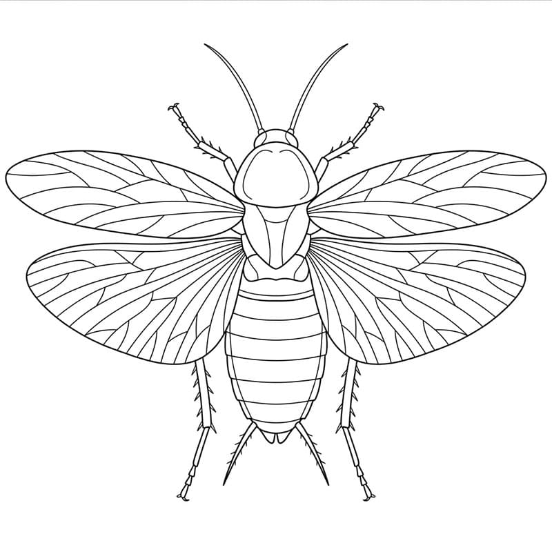 Kakerlakkvinger fullt spredt fargelegging
