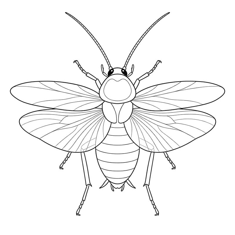 Kakerlakkvinger halvåpne fargelegging