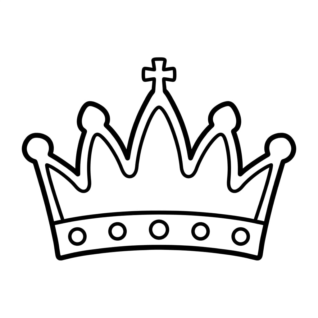 Kongelig kongekrone fargelegging