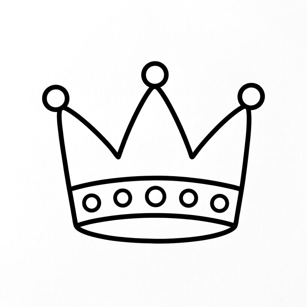 Krone Enkel fargelegging