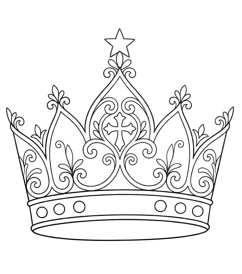 Kul fantasikrone fargelegging