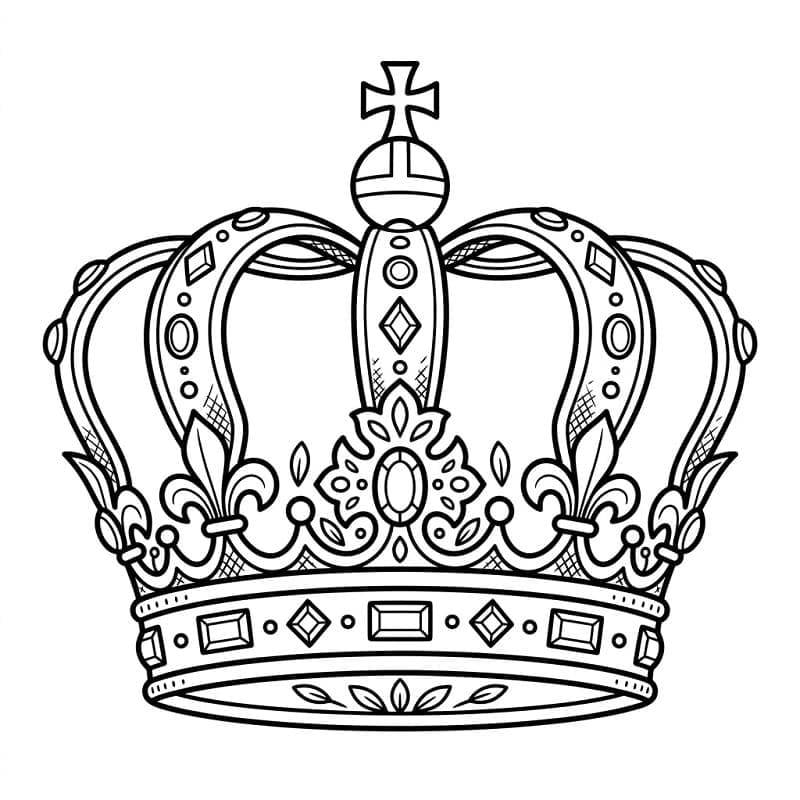 Kul kongekrone fargelegging