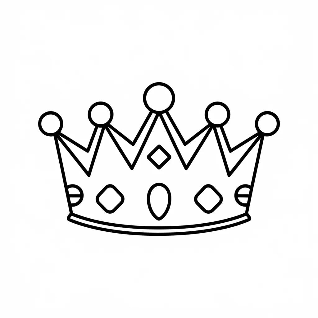 Kul krone fargelegging