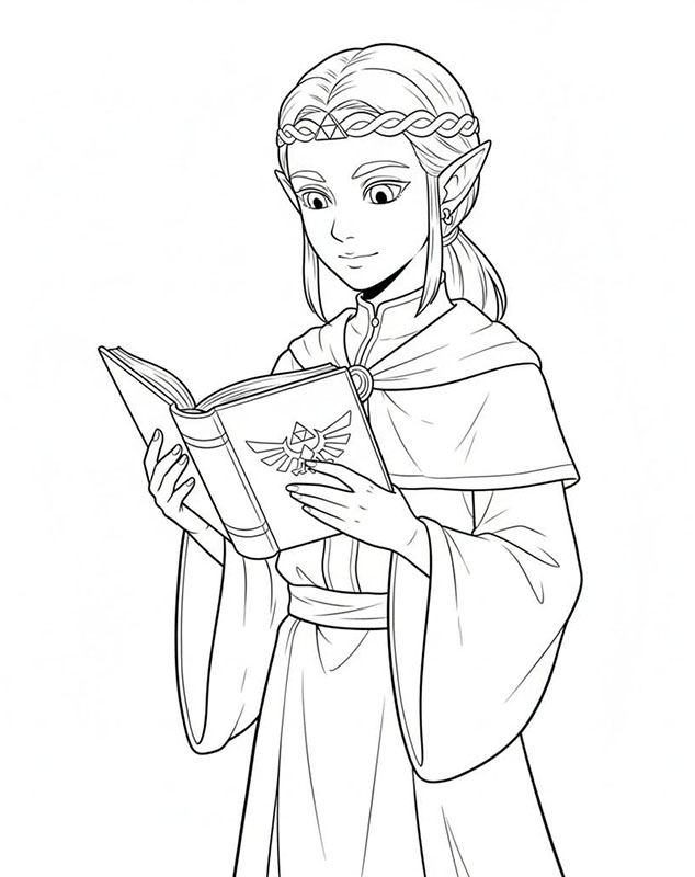 Lærd Zelda fargelegging