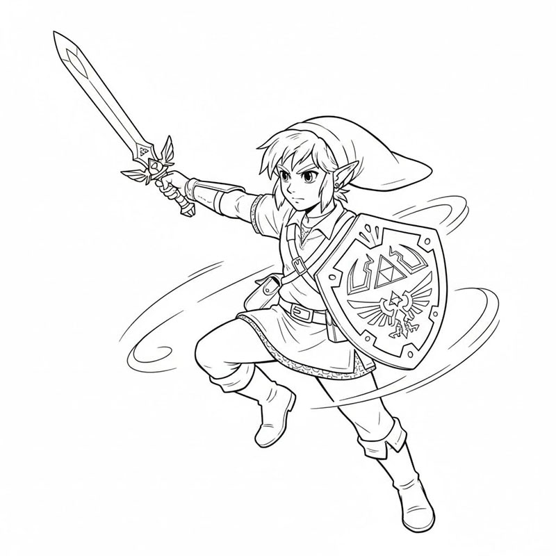 Link positur fargelegging