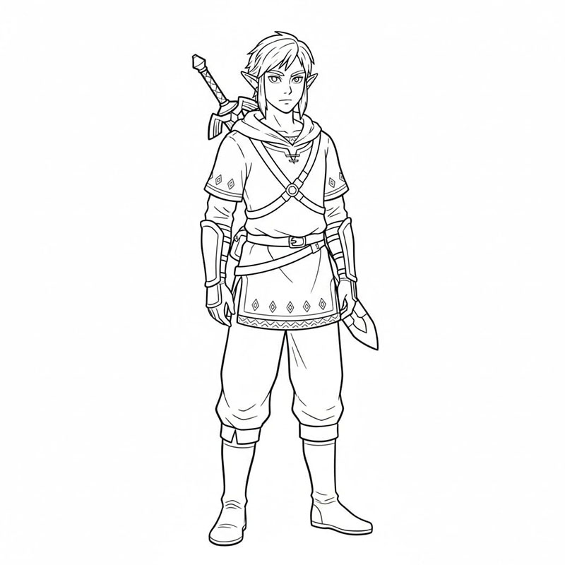 Link Robotversjon fargelegging