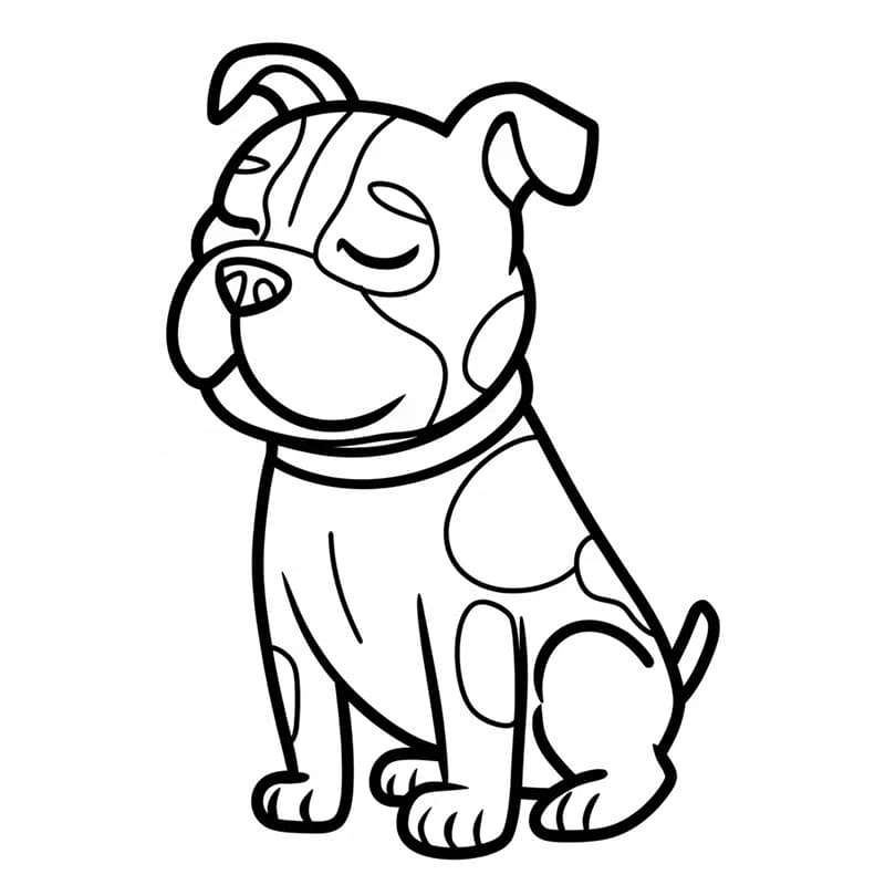 Liten Pitbull fargelegging