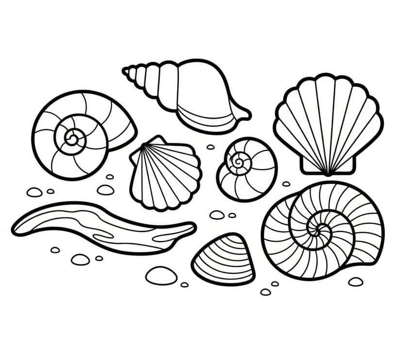 Mange typer skall fargelegging