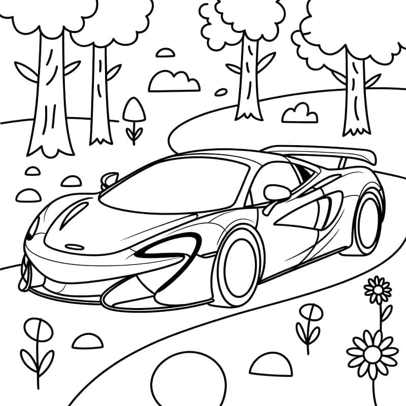 McLaren bilder fargelegging