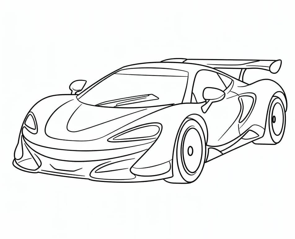 McLaren for barn Utskrivbar fargelegging