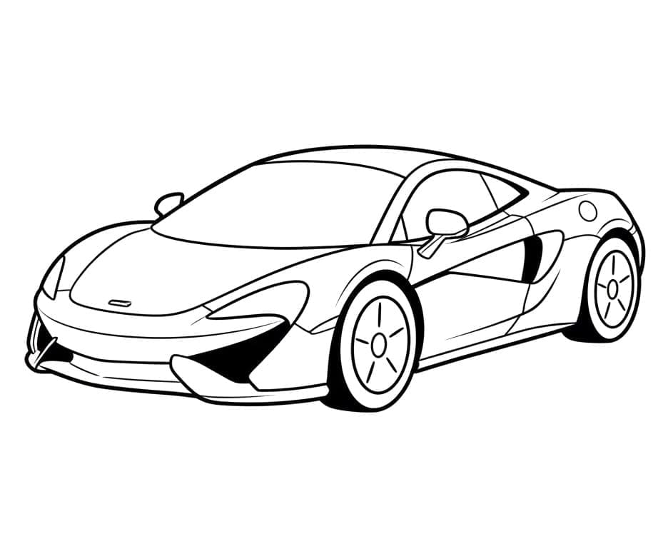 McLaren sidevisning fargelegging