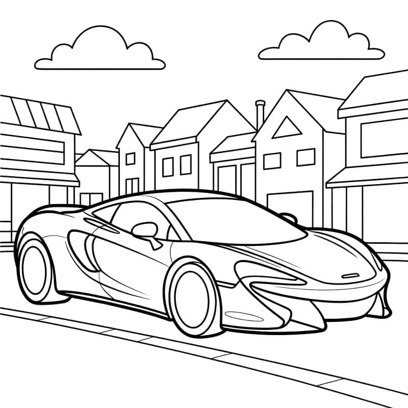 McLaren sportsbil fargelegging