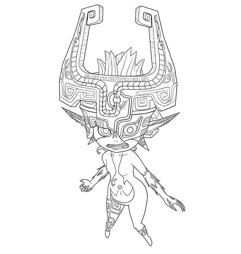 Midna Zelda fargelegging