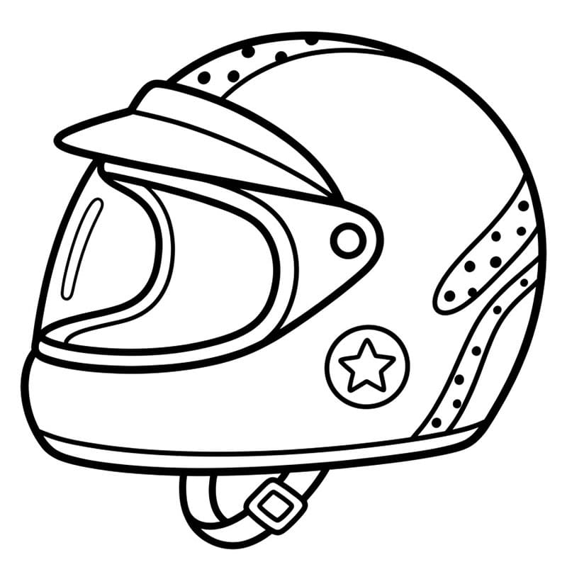 Motorsykkelhatt fargelegging