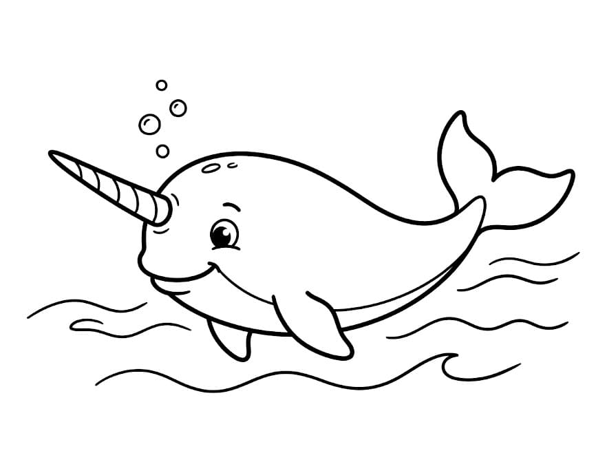 Normal narhval fargelegging