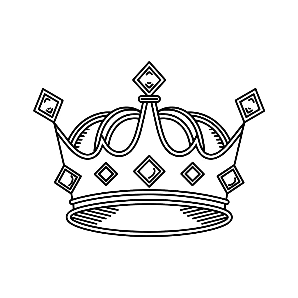 Perfekt kongekrone fargelegging