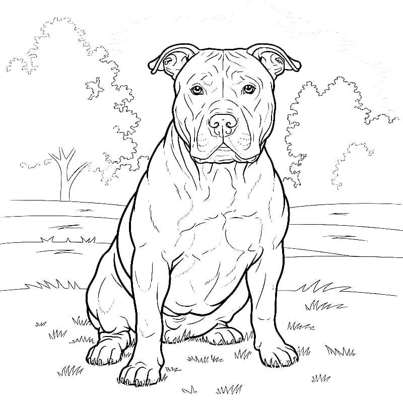 Pitbull kan trykke fargelegging