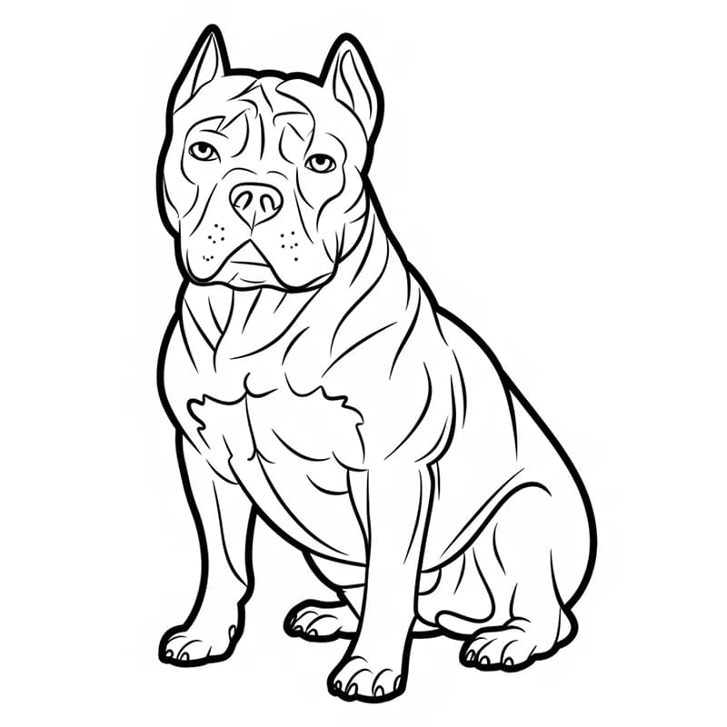 Pitbull tar en pause fargelegging