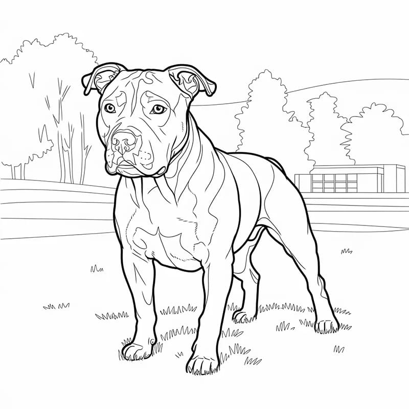 Pitbuller er frie fargelegging