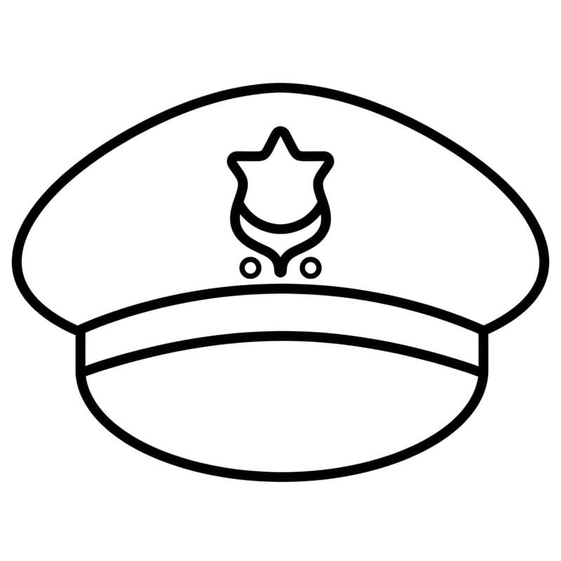 Politihatt fargelegging