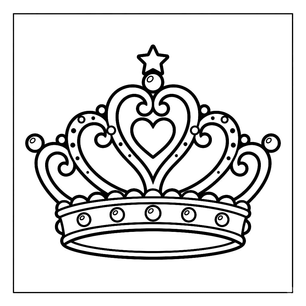 Prinsessekrone fargelegging