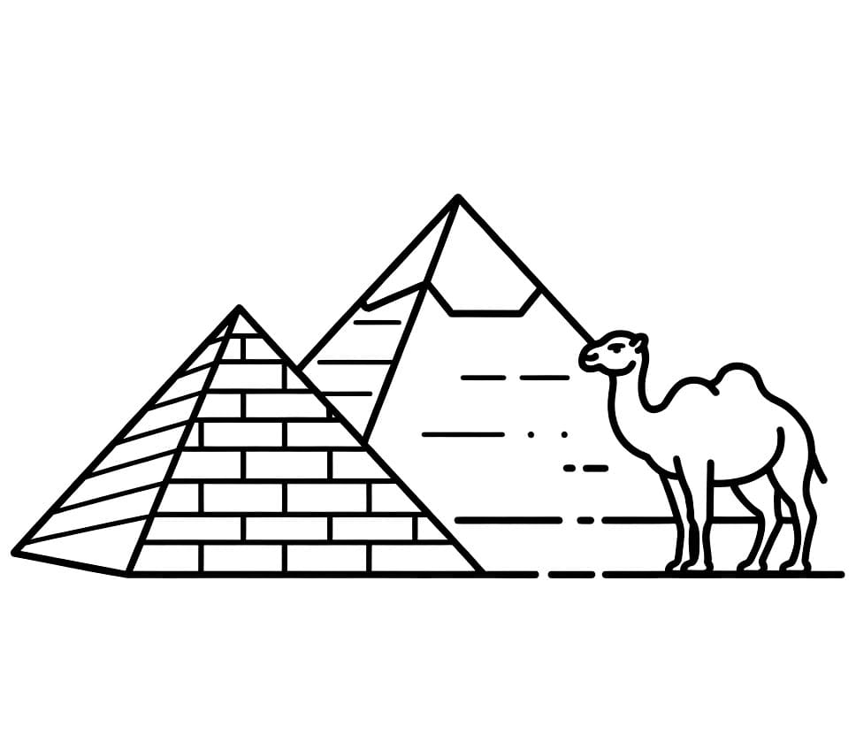 Pyramide med kamelfri fargelegging