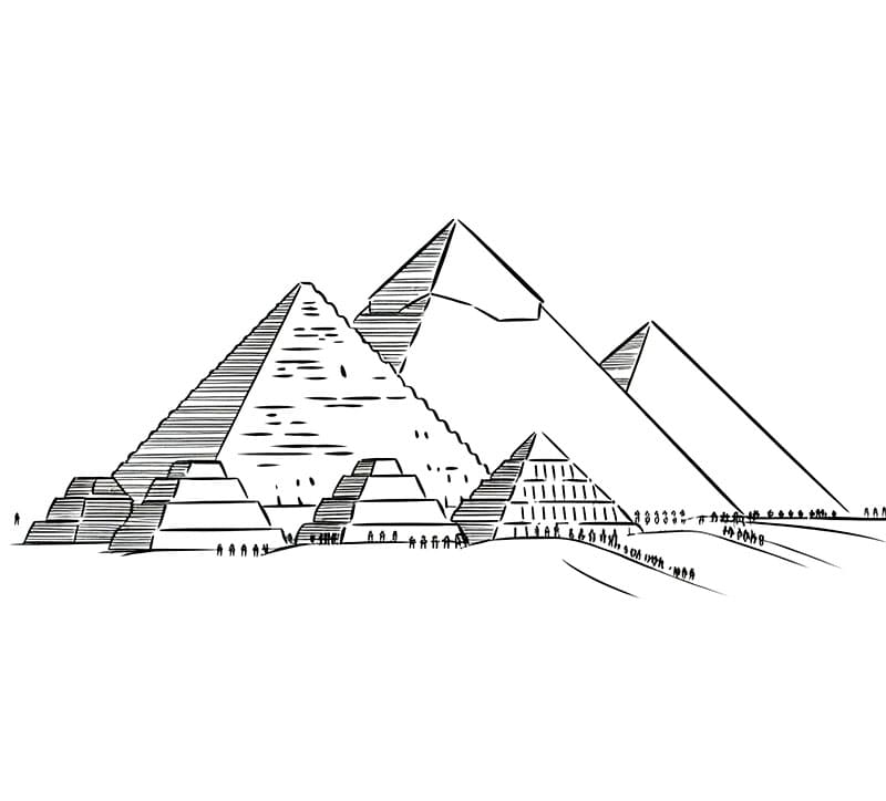 Pyramideomriss fargelegging