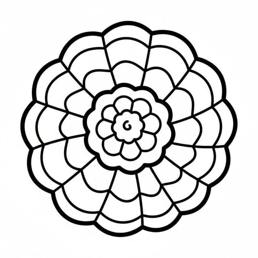 Rundt skall fargelegging