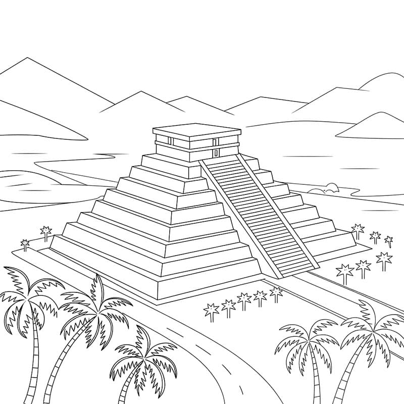 Skjønnhetspyramiden fargelegging