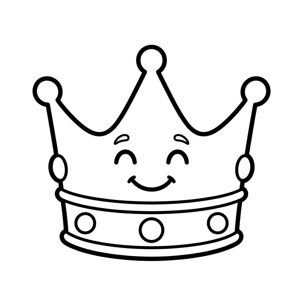 Søt Krone fargelegging