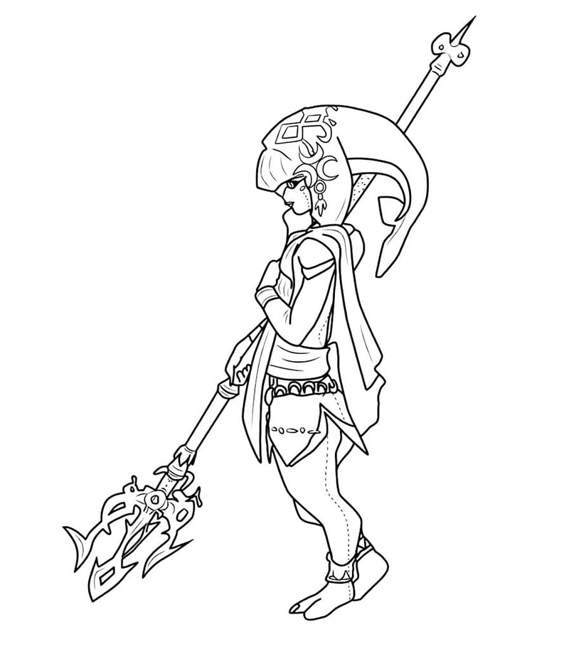 Søt prinsesse Zelda fargelegging