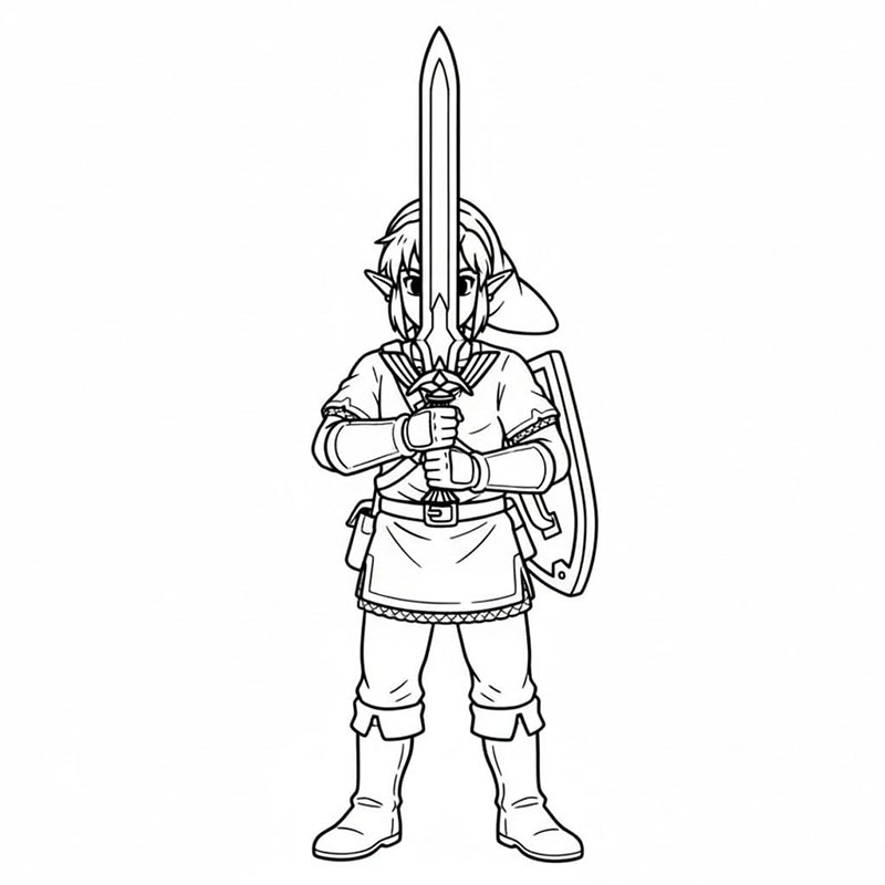 Stående sjeik fargelegging