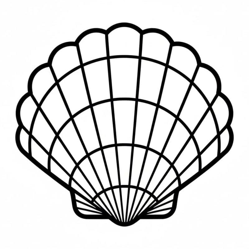 Stripet skall fargelegging