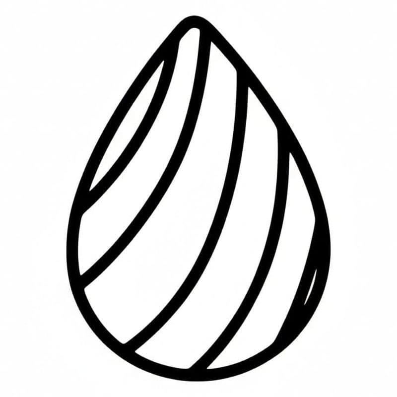 Tåreformet skall fargelegging