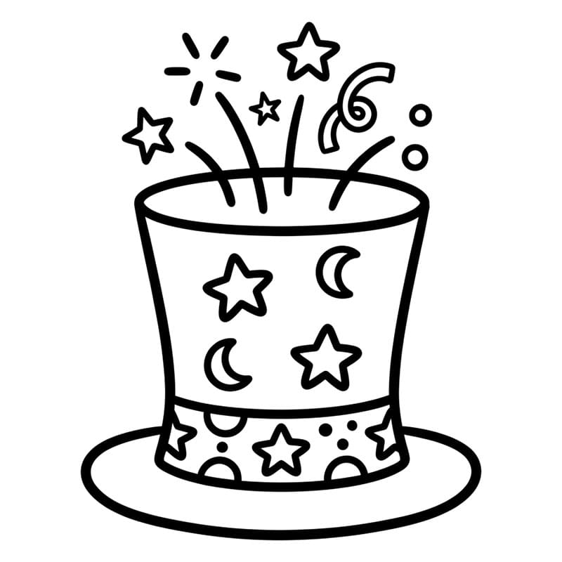 Tryllehatt fargelegging