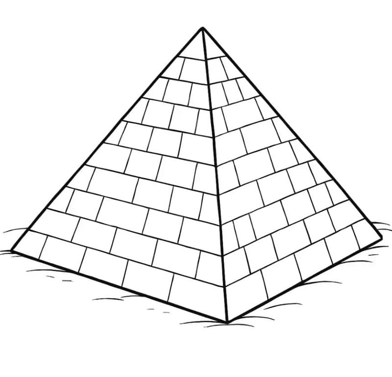 Uma pyramiden fargelegging