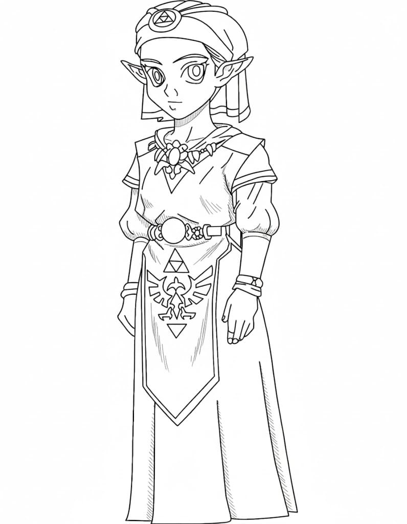 Vokter av Visdommens Triforce fargelegging