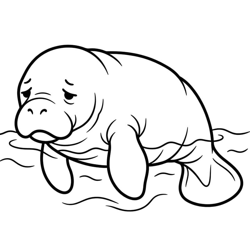 Manat trist fargelegging