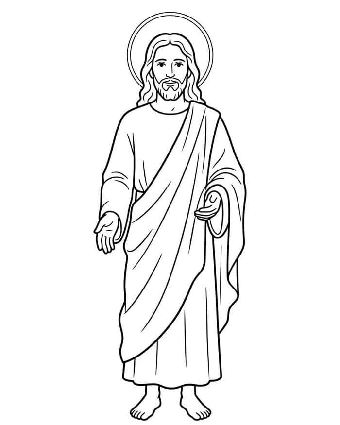 Den velsignede Jesus fargelegging