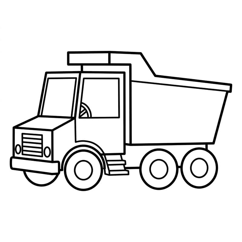 Dumper med enkle former fargelegging