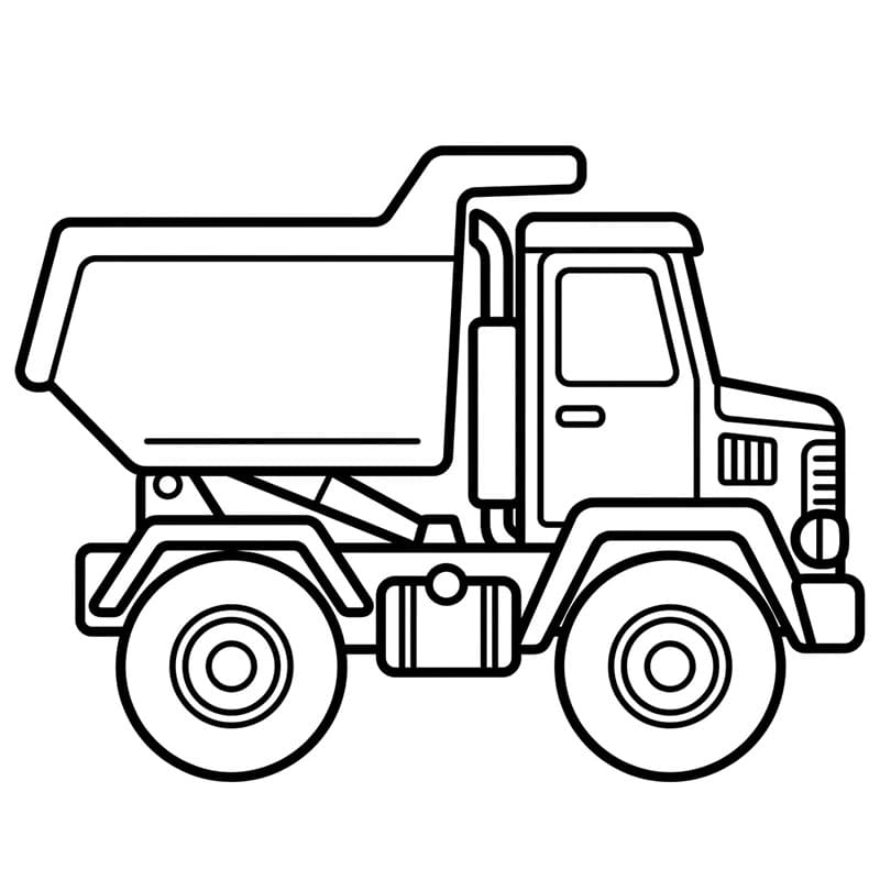 Dumper med lang ramme fargelegging