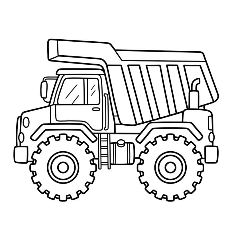 Dumper med store hjul fargelegging