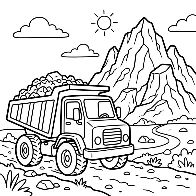 Dumper og fjell fargelegging