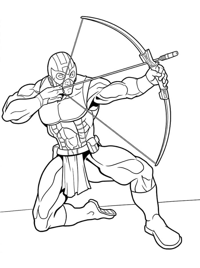 Fantastisk Hawkeye fargelegging