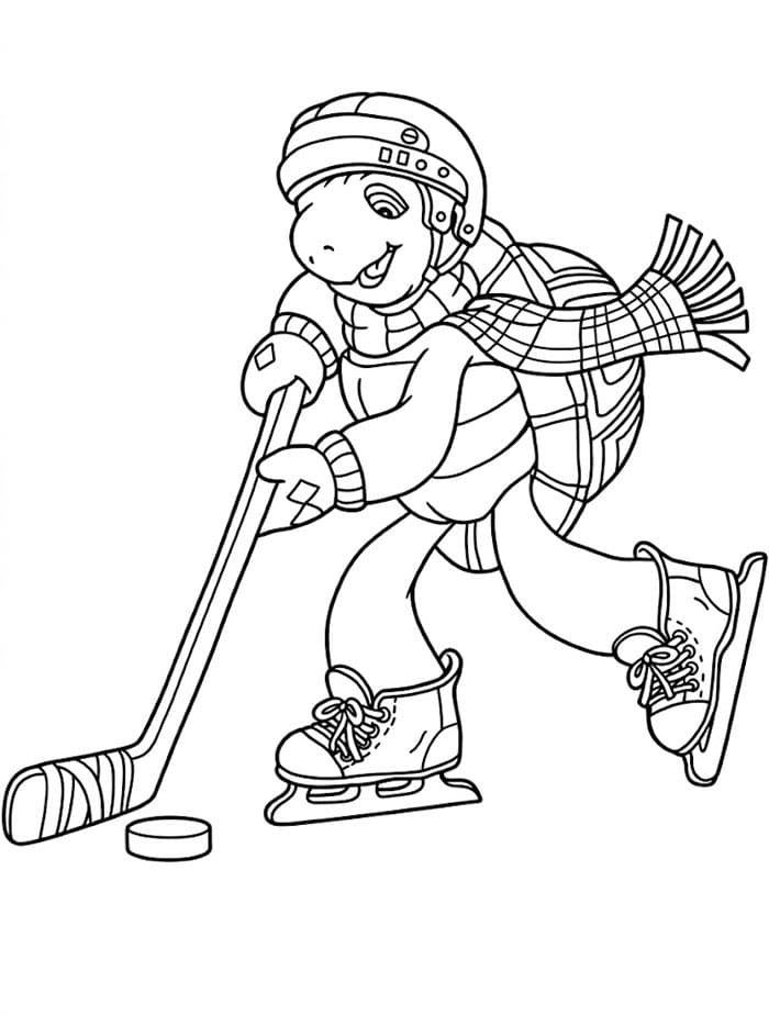 Franklin spiller hockey fargelegging