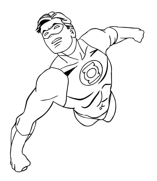 Green Lantern for barn gratis fargelegging