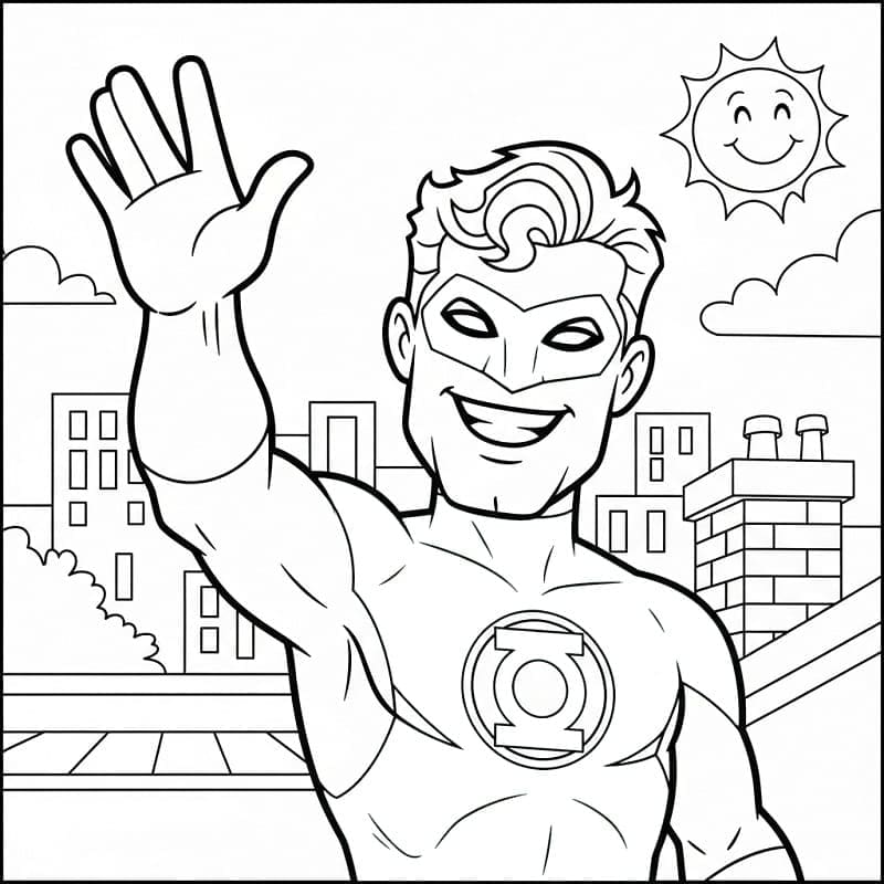 Green Lantern Glad fargelegging