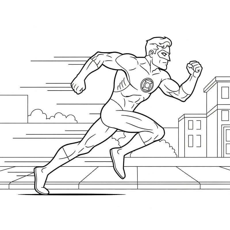 Green Lantern kjører fargelegging